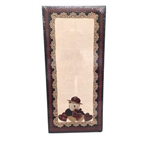 VTG 1996 Main Street Press Teddy Bear List Pad Elizabeth King Brownd Cottagecore